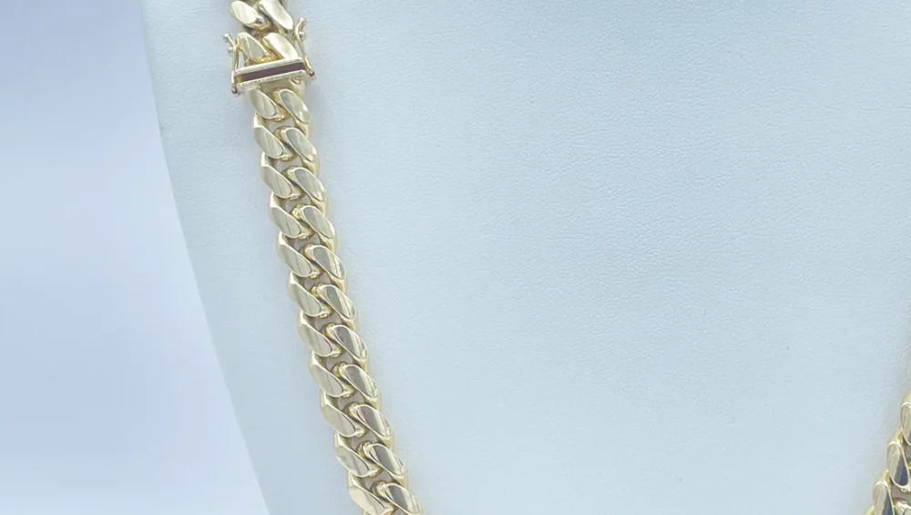 Moissanite chain gold