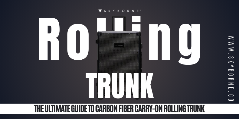 Carbon Fiber Carry-On Rolling Trunk