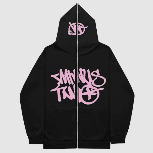 HOODIE M2 FULL ZIP BLACK PINK