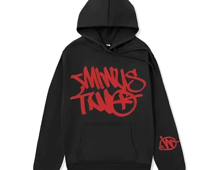 Hoodie Minus Two Hood Black Red