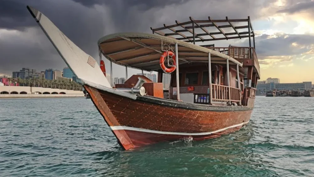 Traditional Dhow boat In Qatar