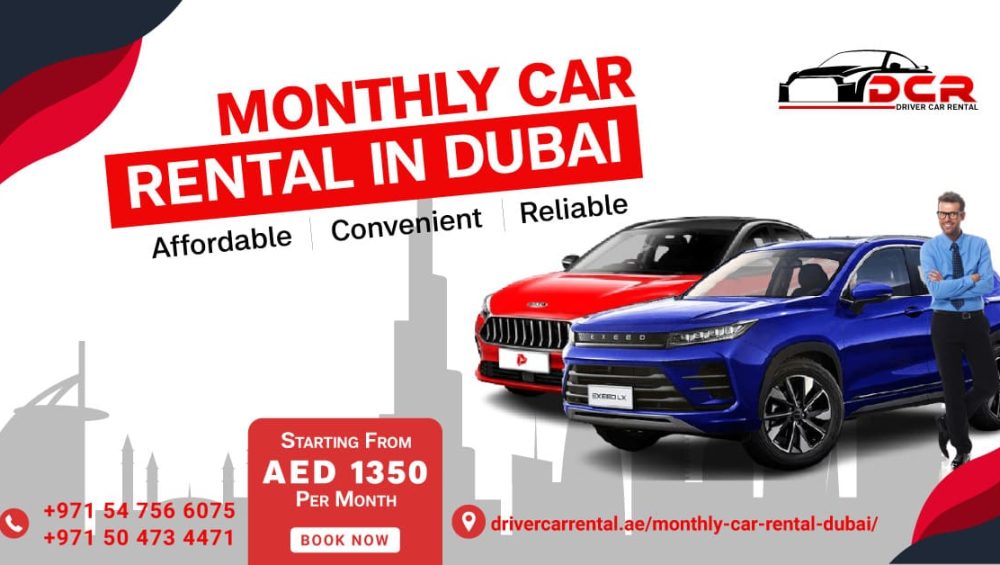 Monthly Car Rental in Dubai with Driver Car Rental